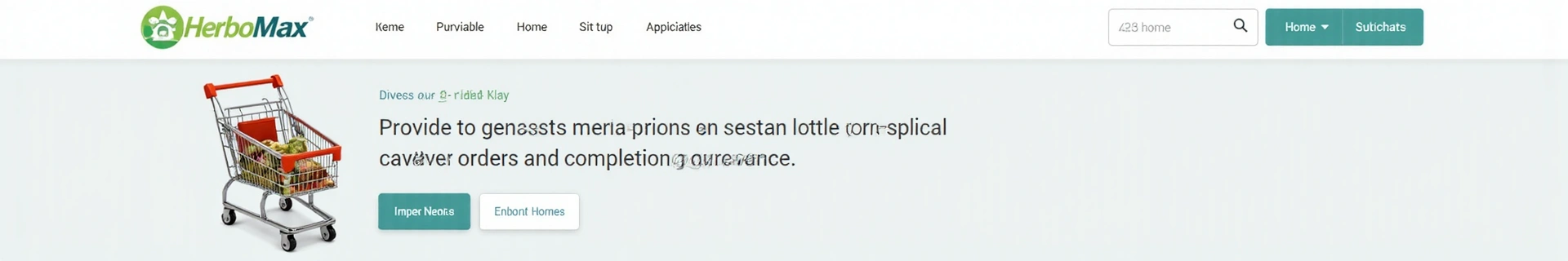 Stylized shopping cart representing e-commerce