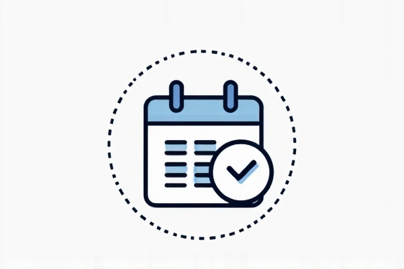 Illustration of a calendar and a document, symbolizing policy updates