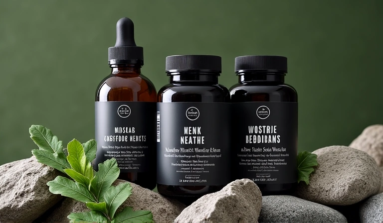 Men's Health products with natural elements
